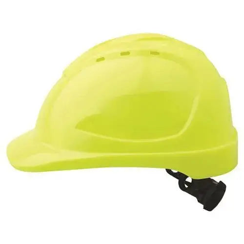 Pro Choice Hard Hat (V9) - Vented, 6 Point Ratchet Harness  - HHV9R PPE Pro Choice YELLOW